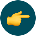 Finger zeigt nach Rechts - Emoji